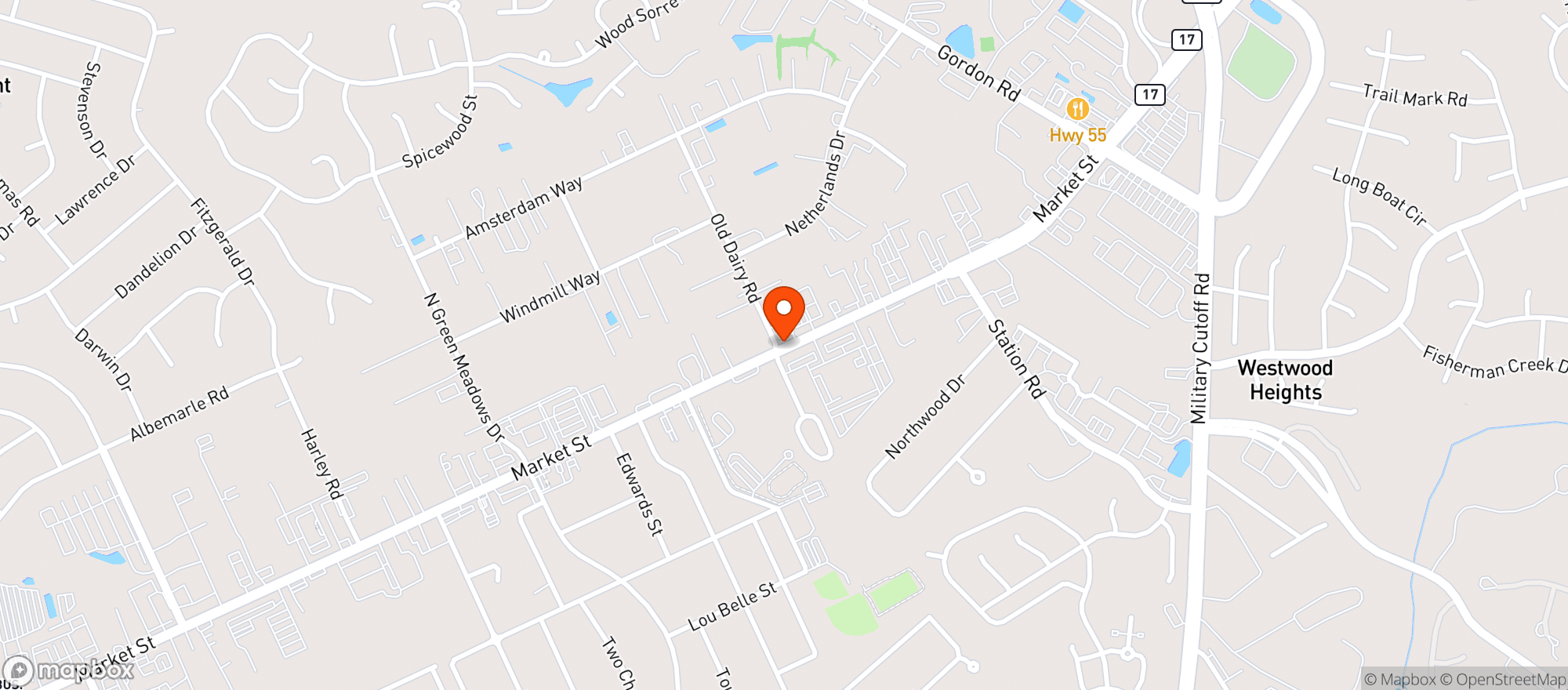 Map showing Backspin Social