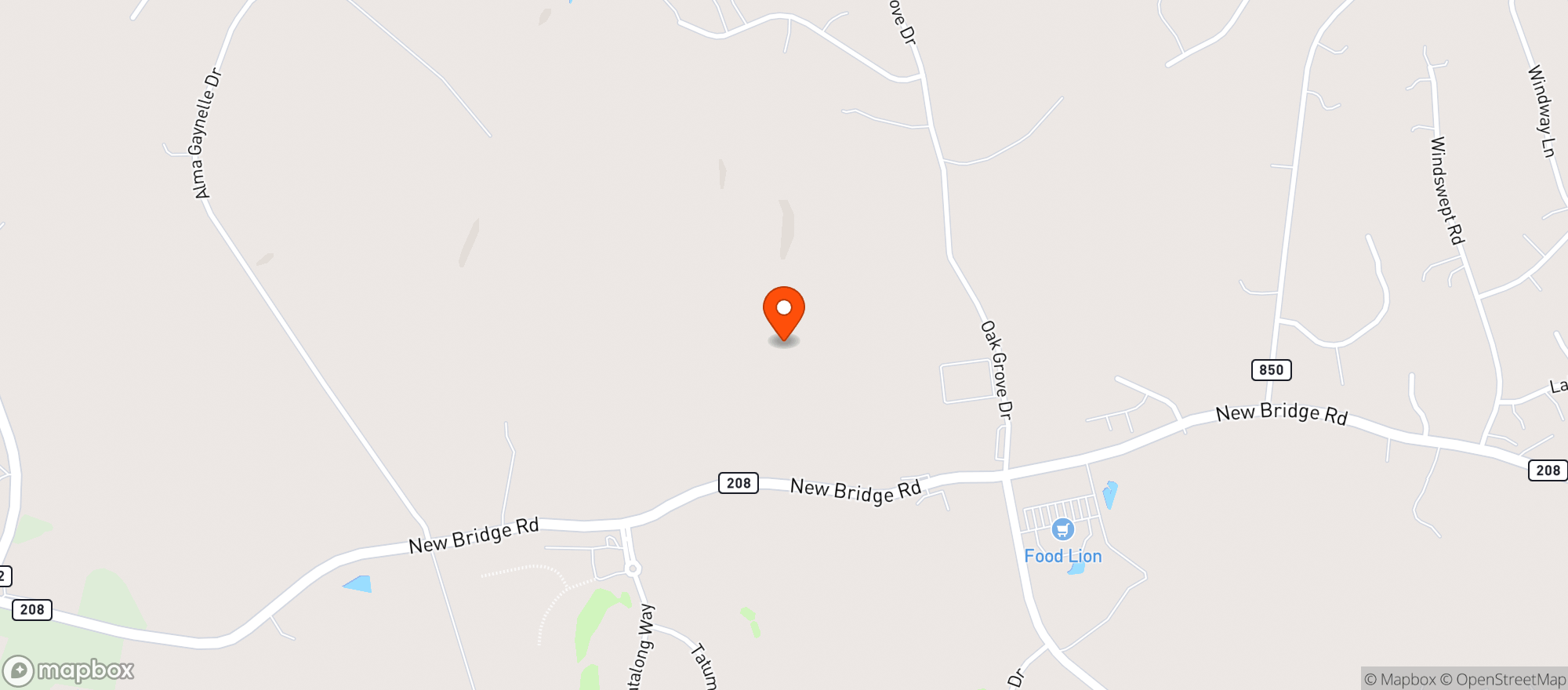 Map showing Coyote Hole Craft Beverages