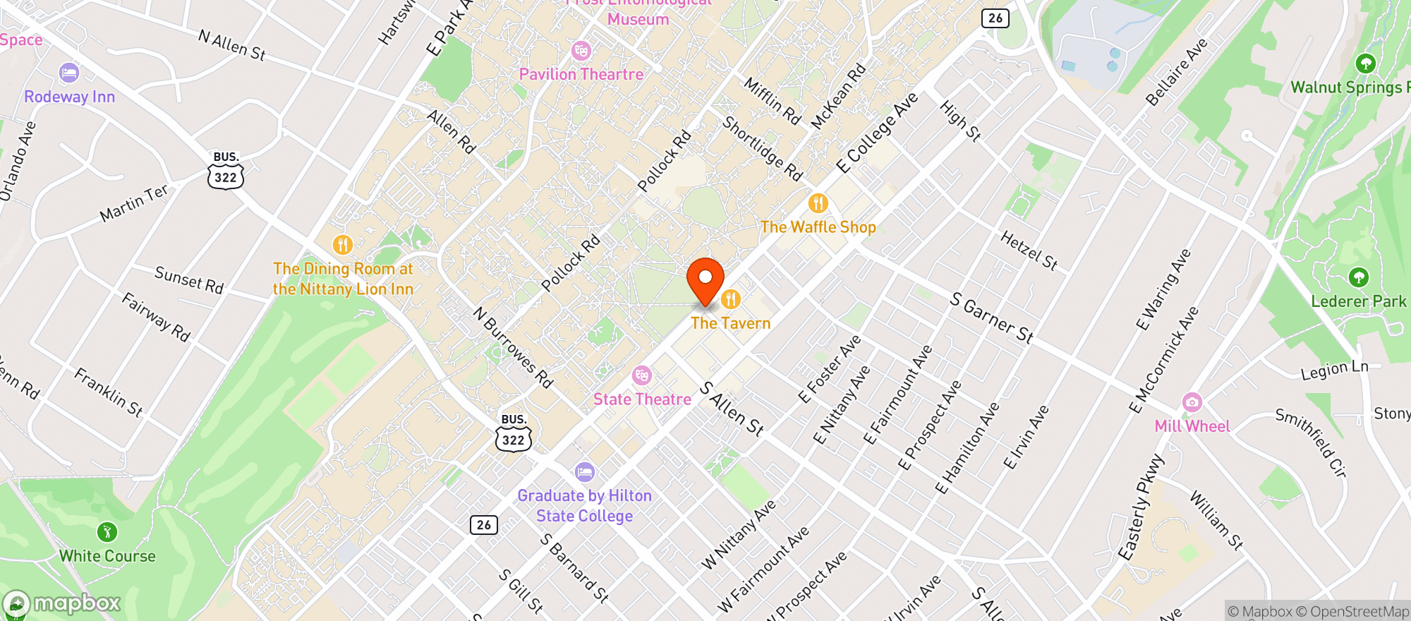 Map showing Gnc