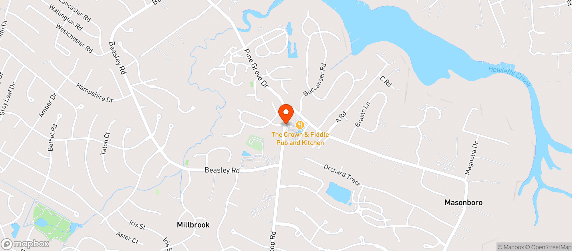 Map showing Veggie Wagon
