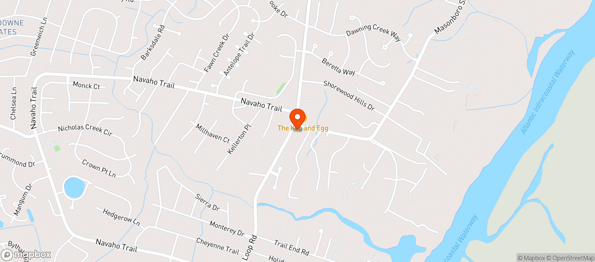 Map showing Scotchman #3096 - Masonboro Loop