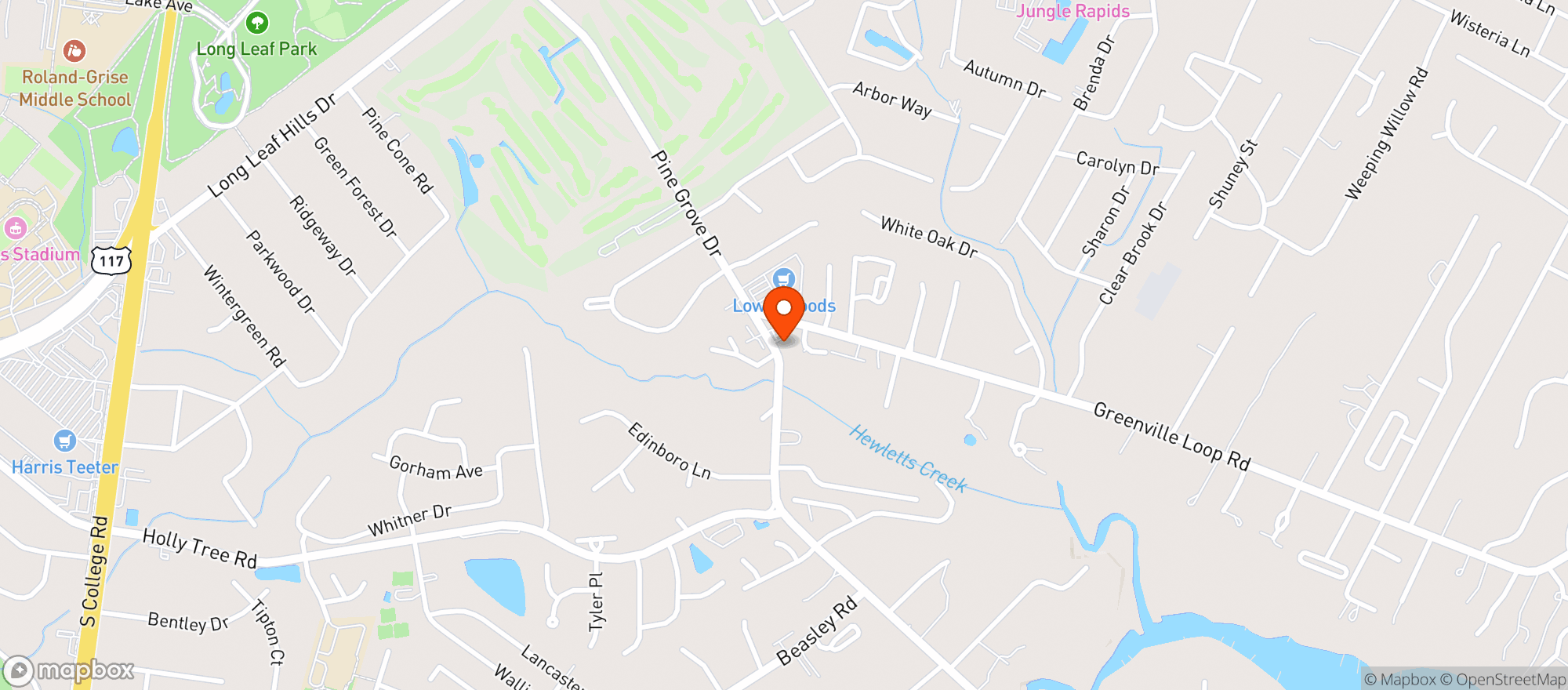 Map showing Scotchman #3180 - Pine Grove Dr