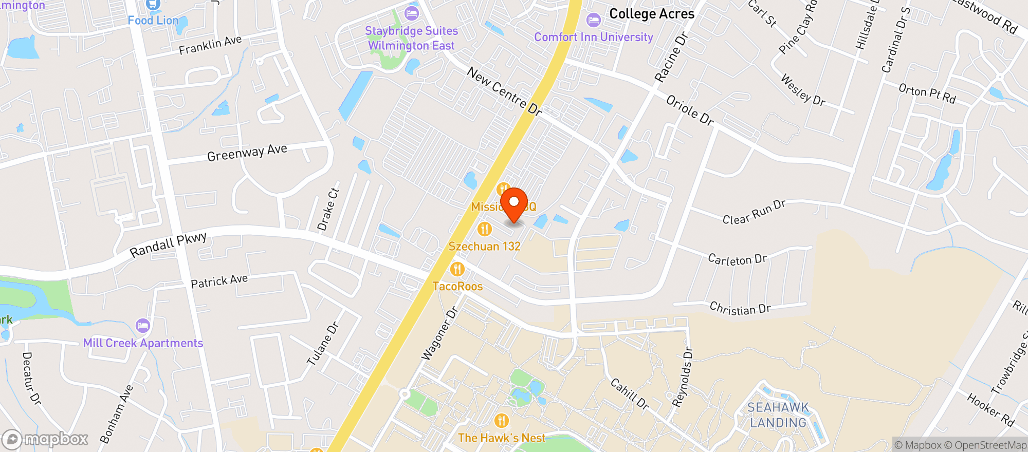Map showing Rooted Kava Lounge