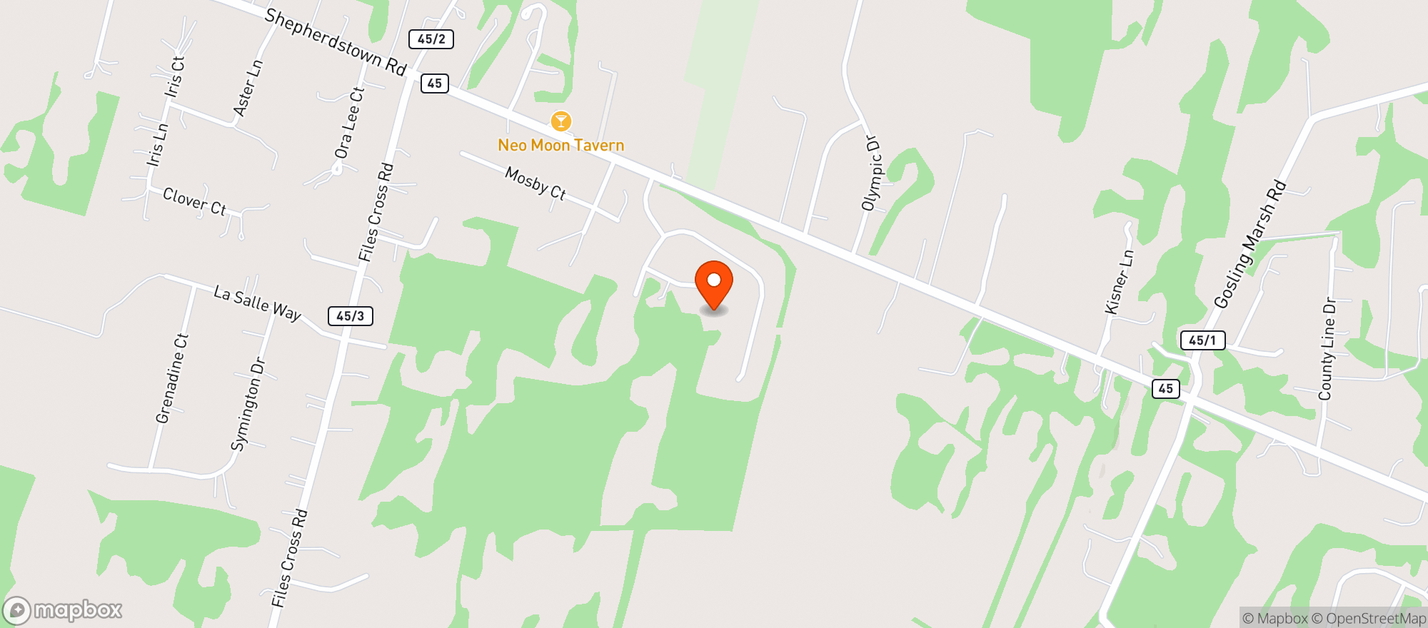 Map showing Rocs #628 Spring Mills