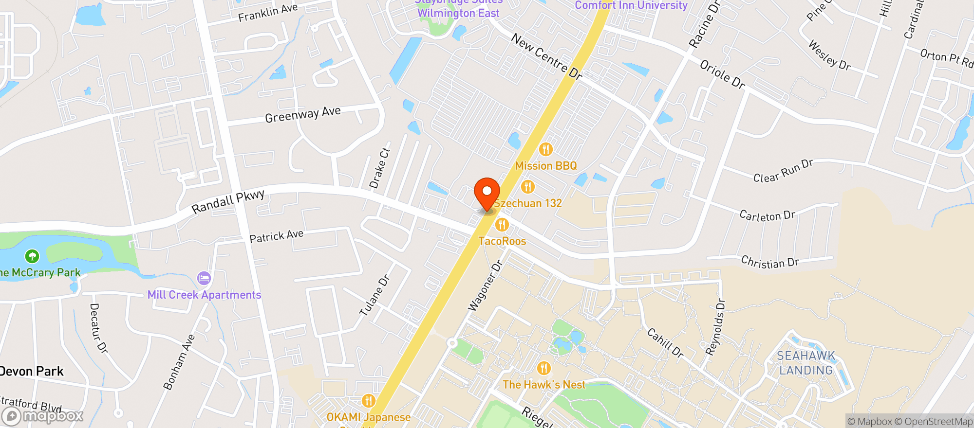 Map showing Kickback Jacks
