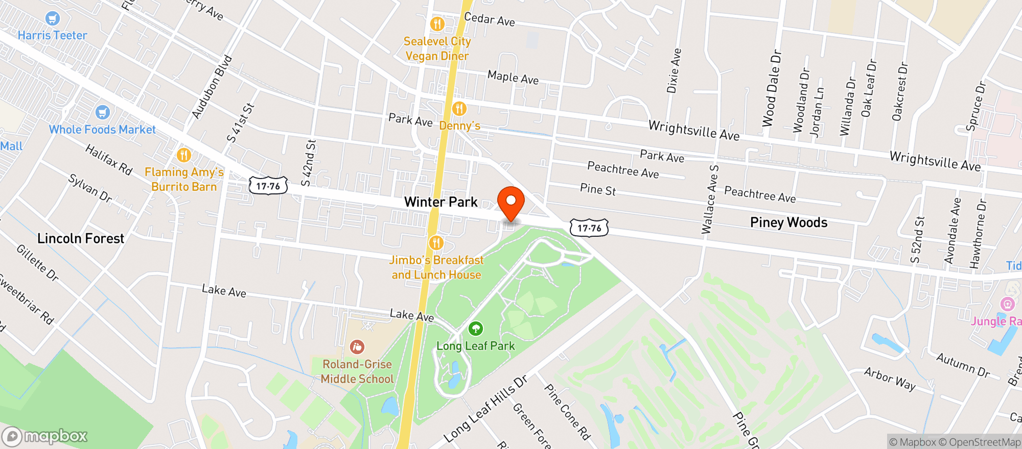 Map showing Brewers Kettle