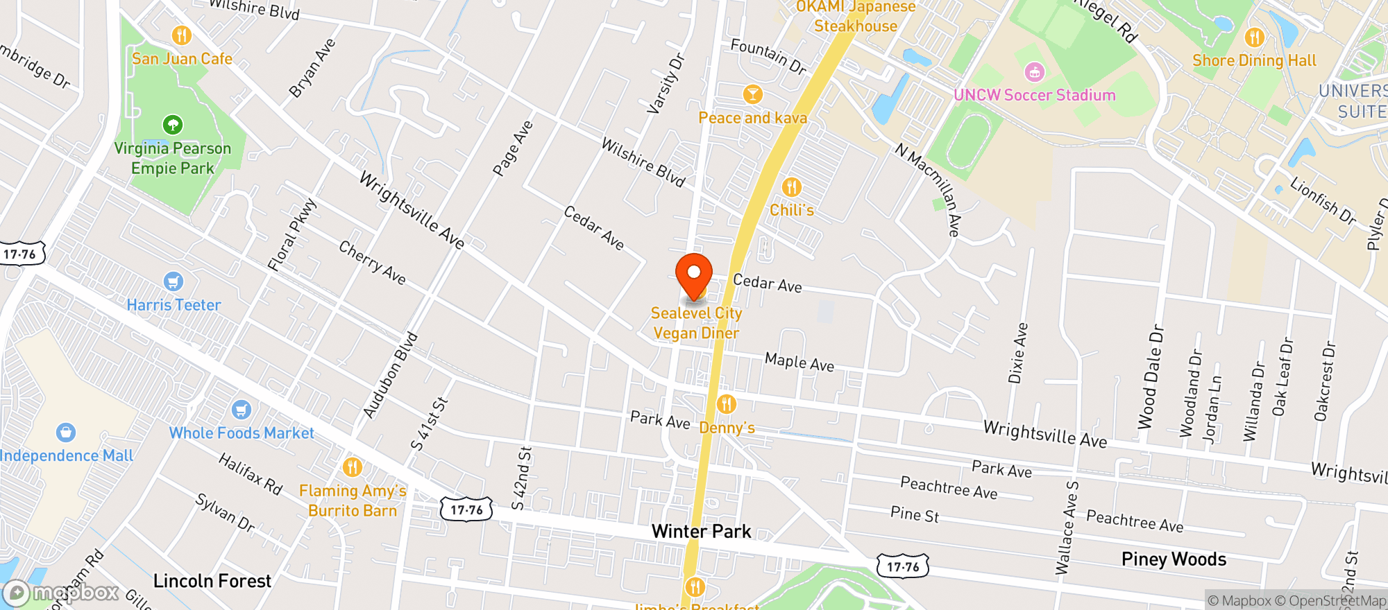Map showing Kerr Convenience And Grill