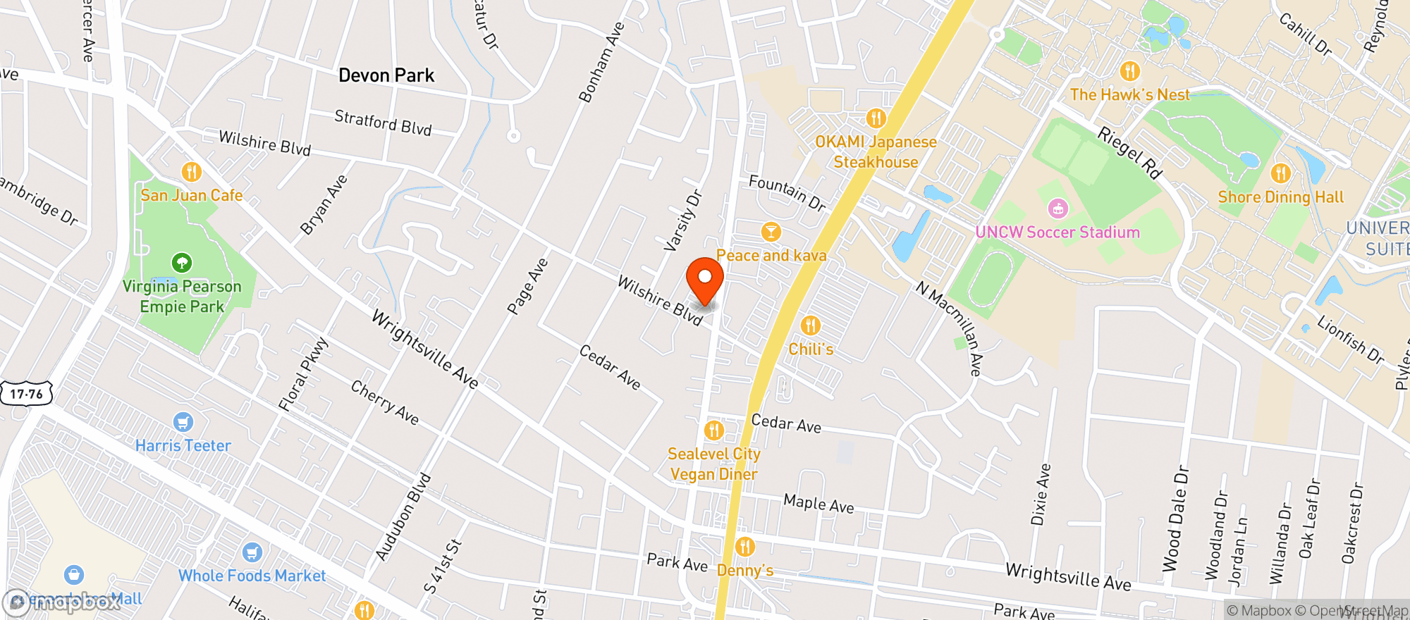 Map showing Scotchman #3126 - Kerr Ave Wilmingt