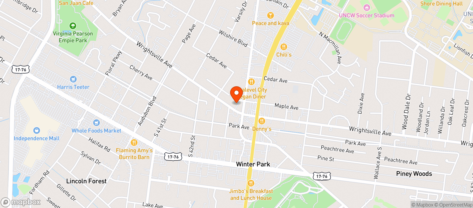 Map showing Hey!beer Bottle Shop
