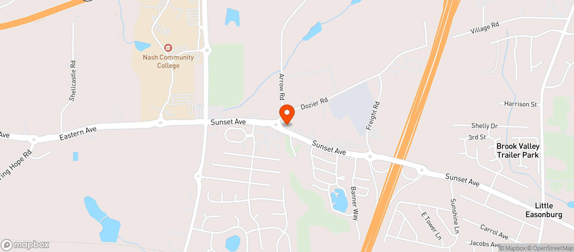 Map showing Zax Deli Mart