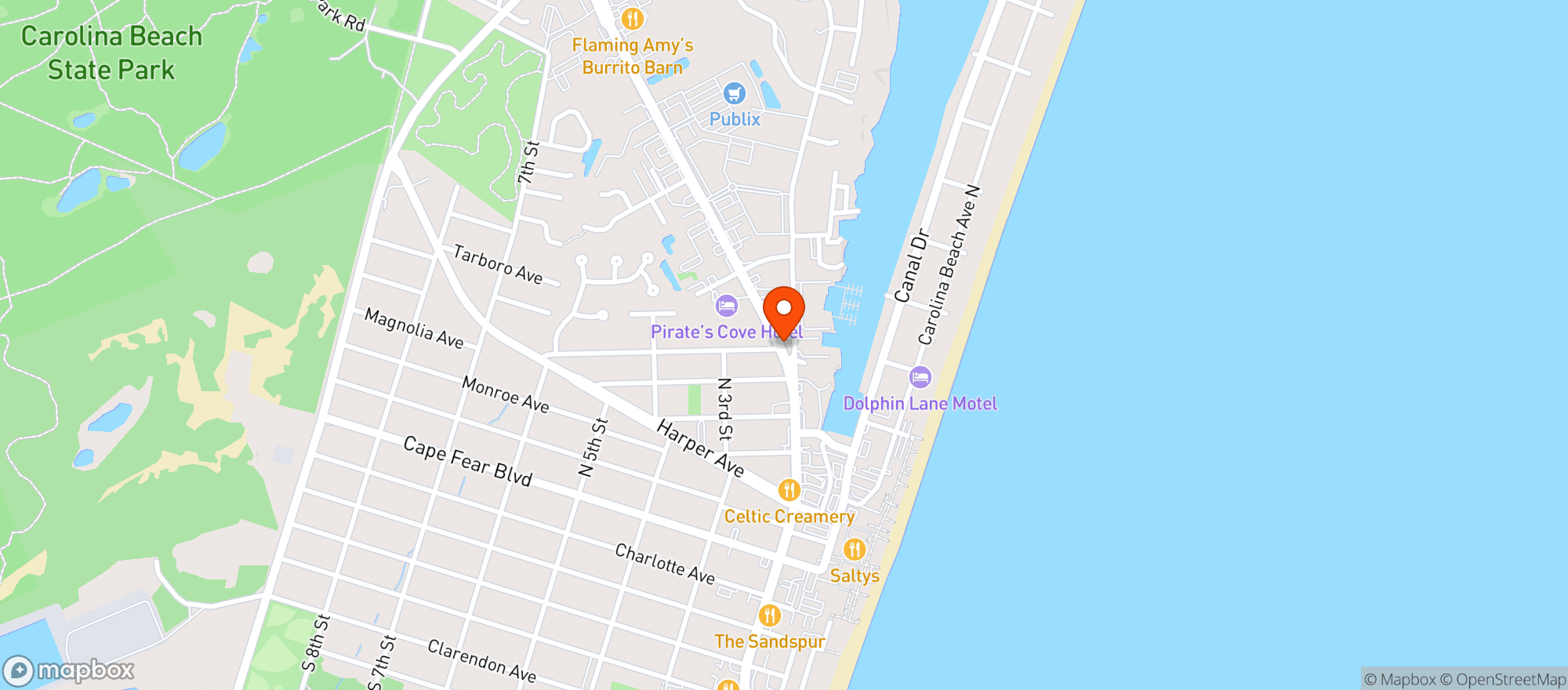 Map showing Veggie Wagon
