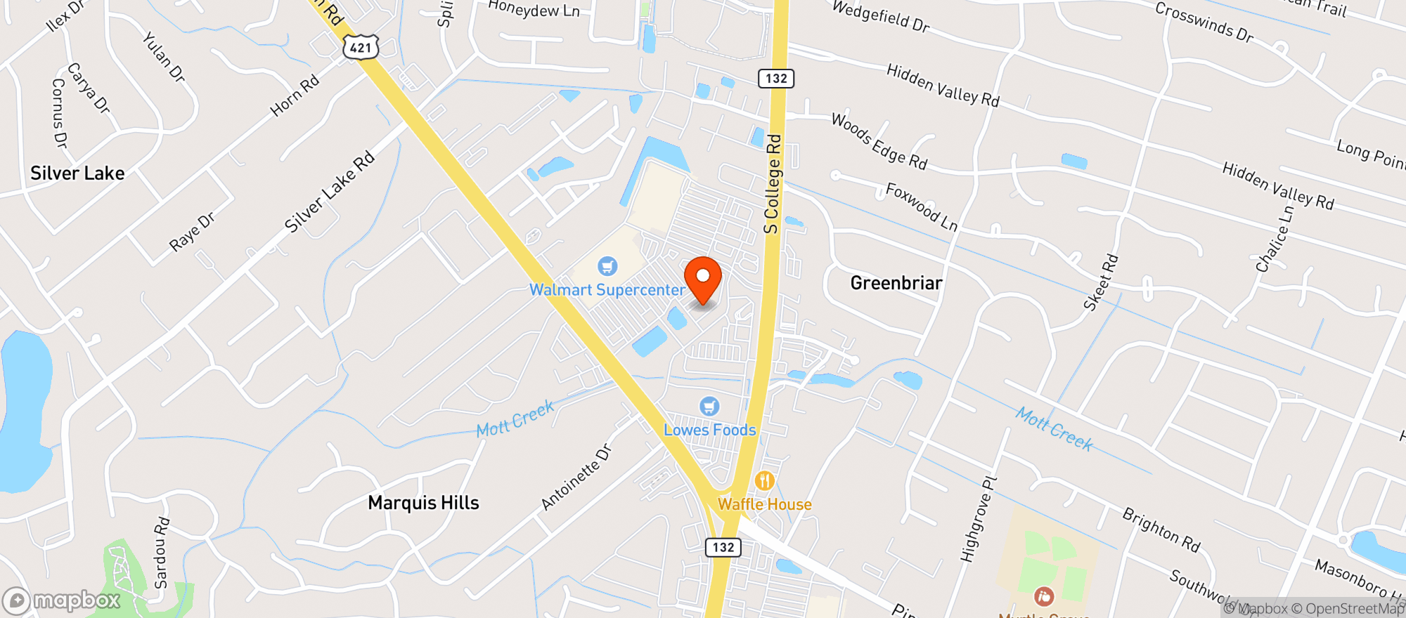 Map showing Gnc