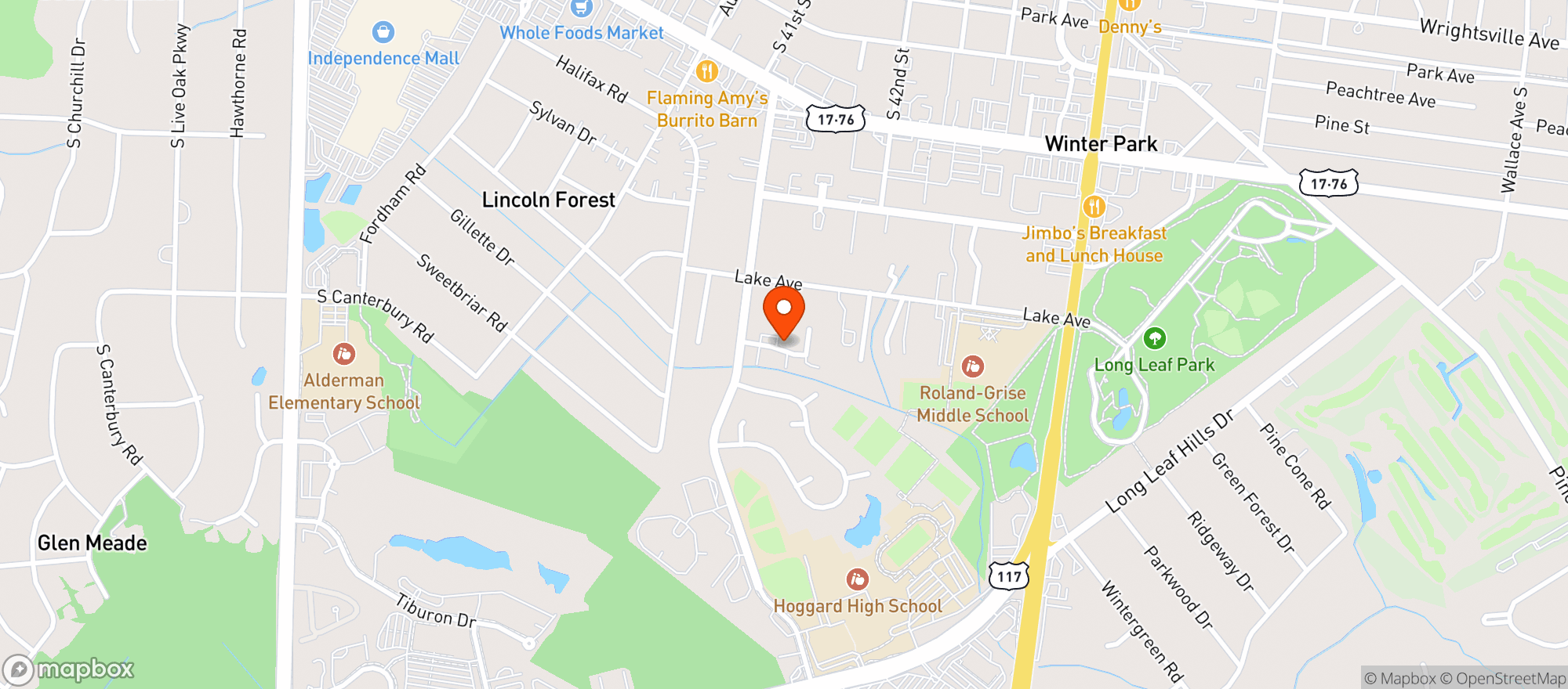 Map showing Cbeach Llc
