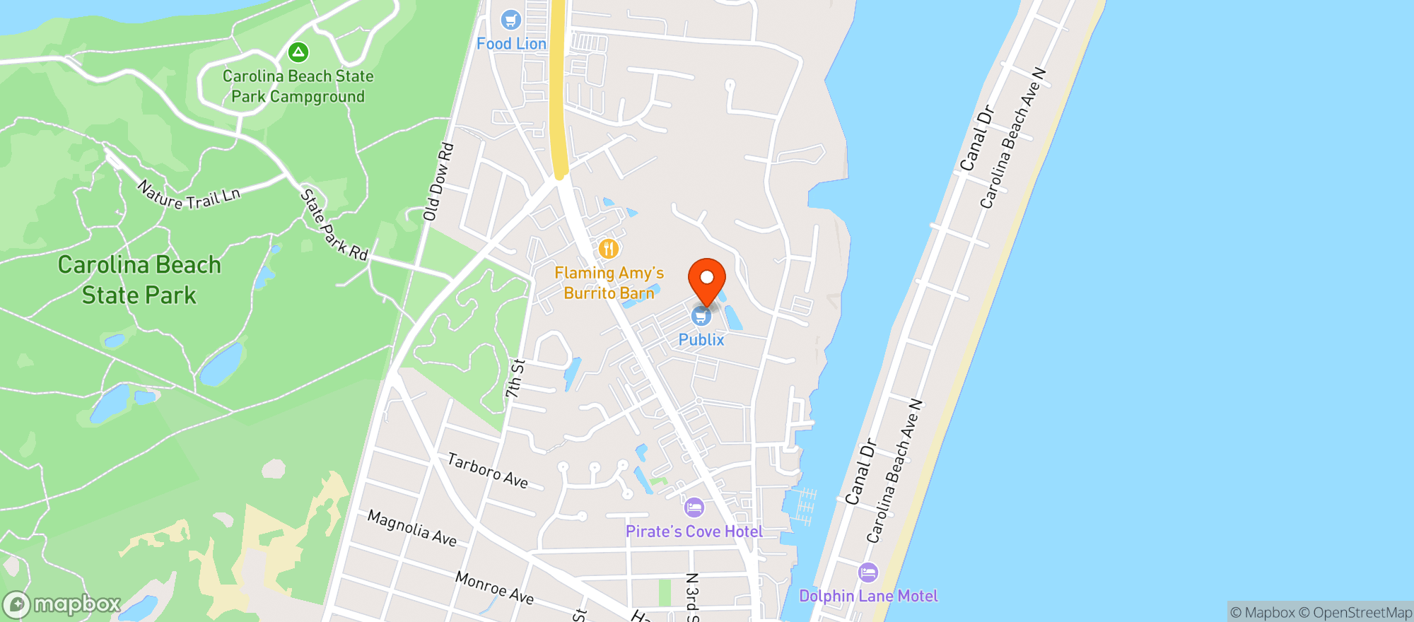 Map showing Publix