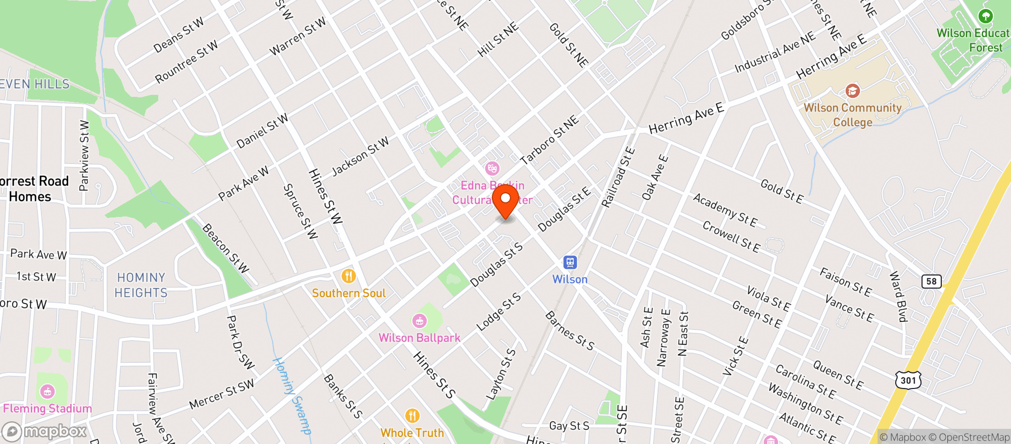 Map showing Downtown Public House