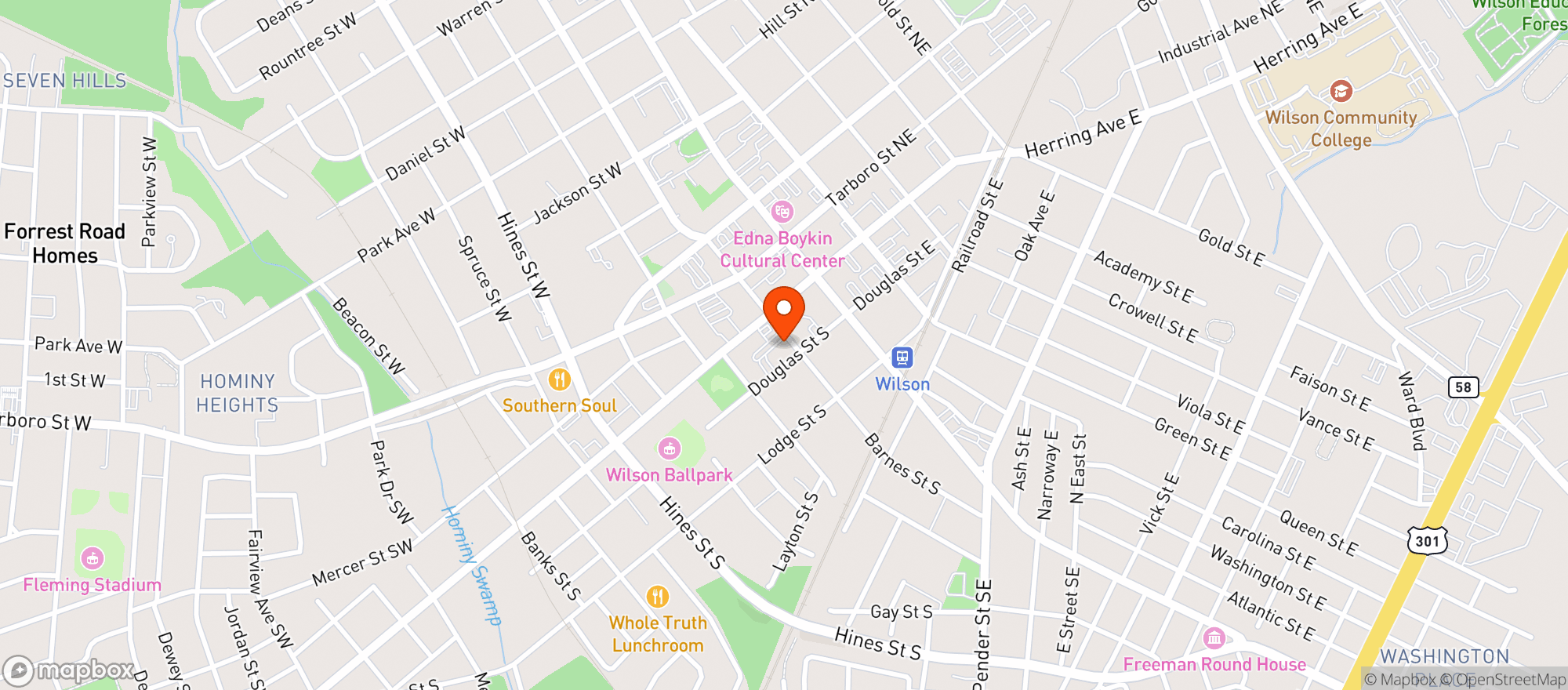 Map showing Ruckus And Redemption