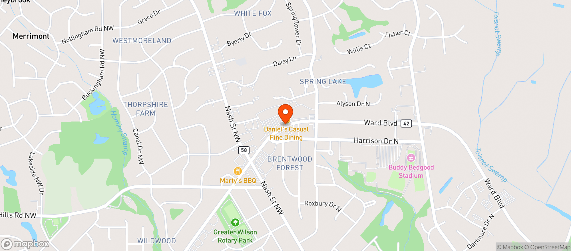 Map showing Food Lion