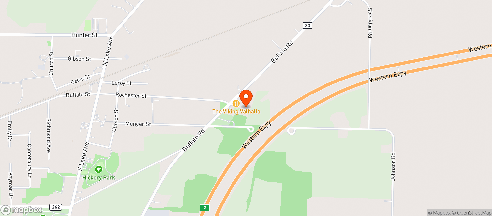 Map showing Rose Garden Bowl