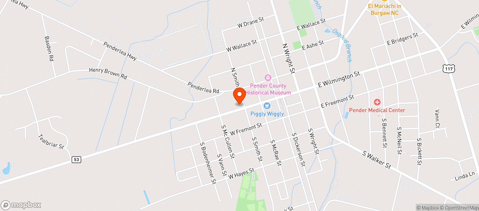Map showing Scotchman #3014 - Wilmington St Bur