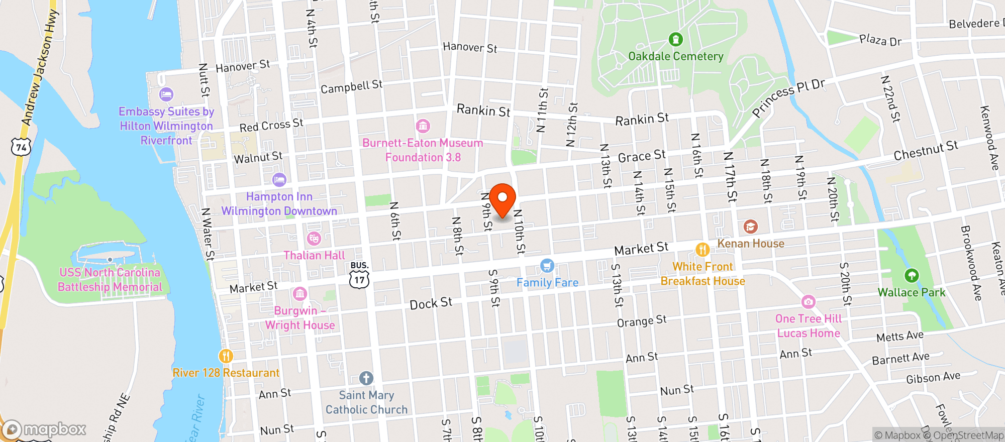Map showing Ibis Coffee and Cocktail Bar