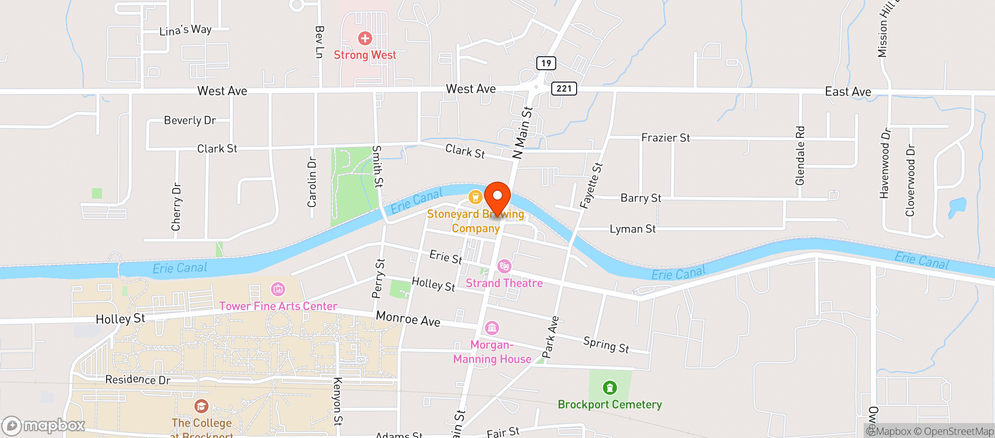Map showing Barbers