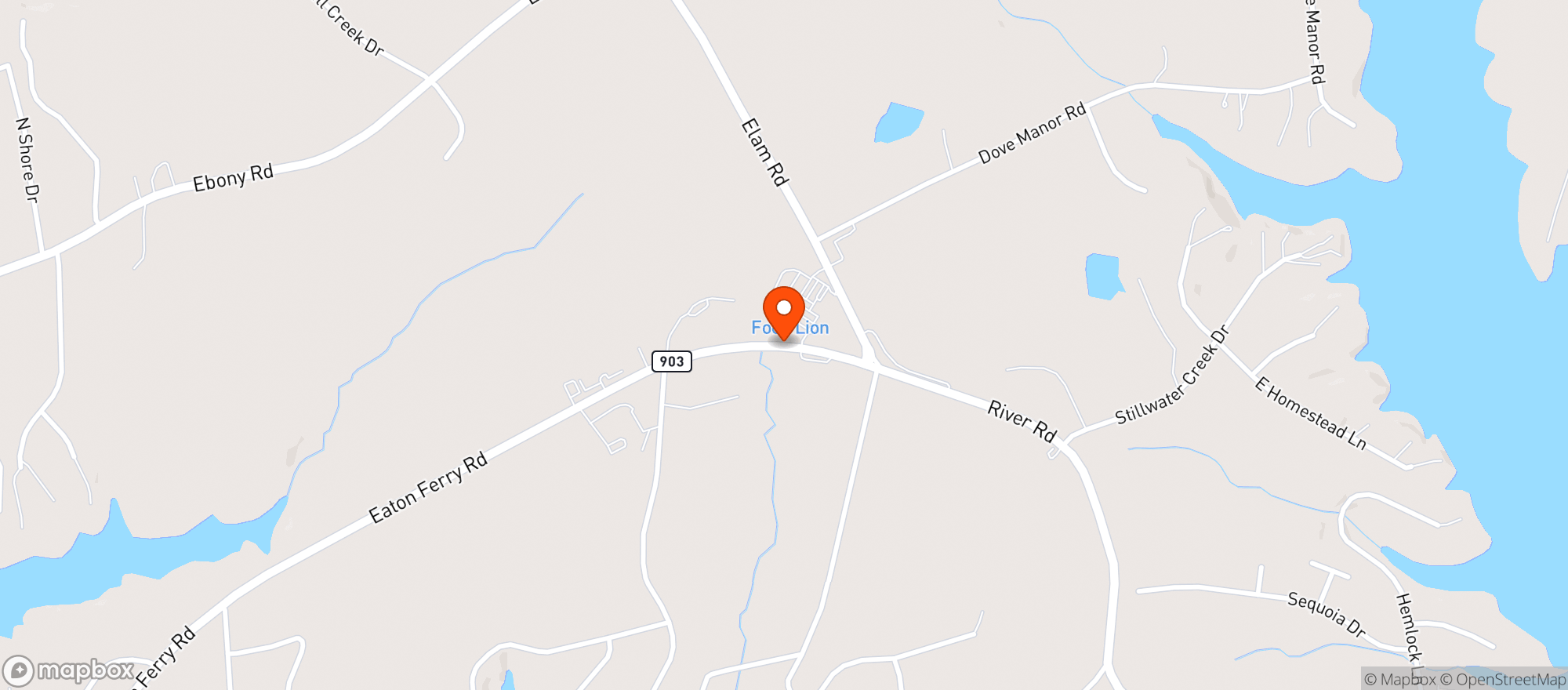 Map showing FOOD LION