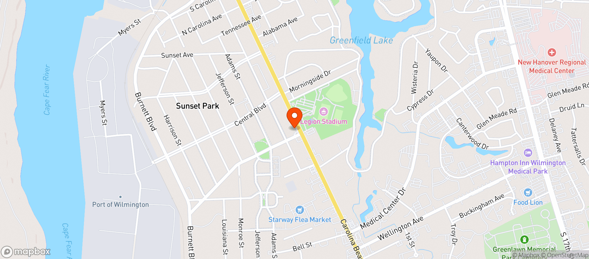 Map showing Mr Tobacco / expressway