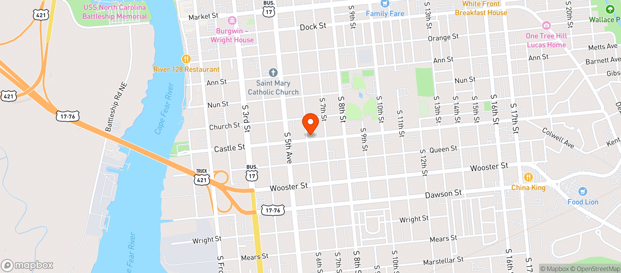 Map showing Good Lie Bar