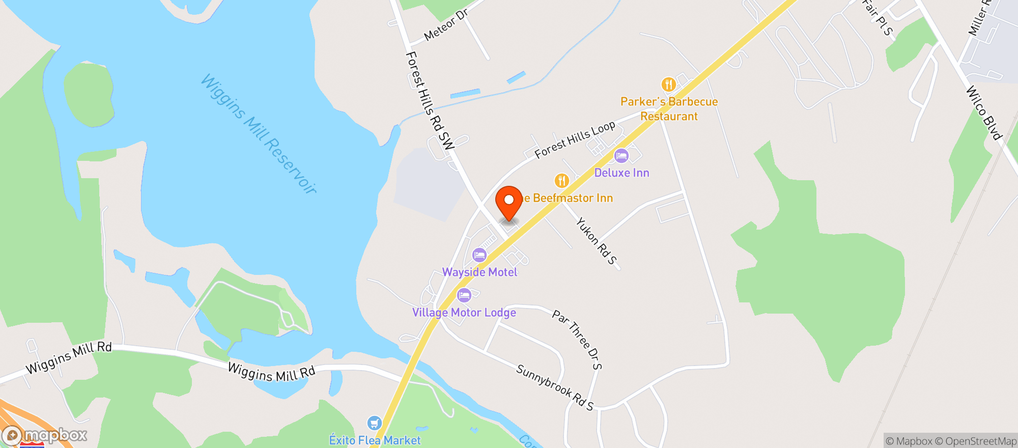 Map showing 301 Mart