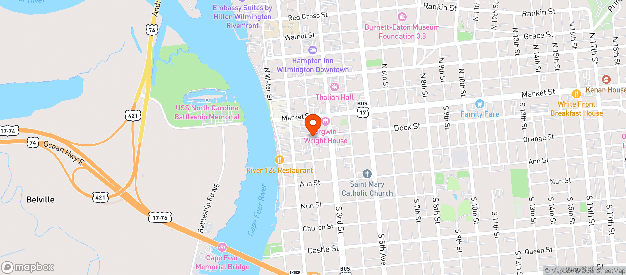Map showing ARRIVE