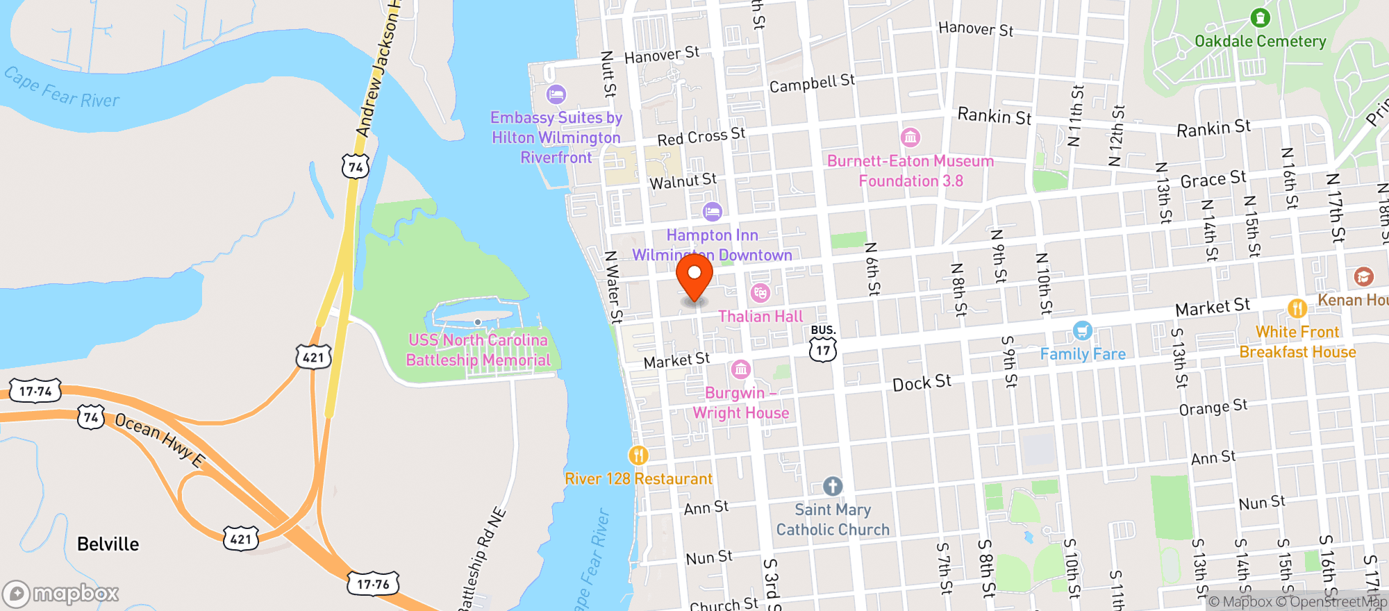 Map showing Quanto Basta - Wilmington