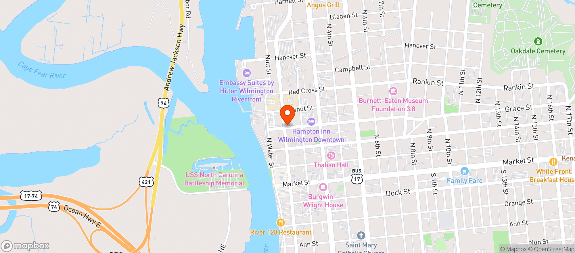 Map showing Whiskey Tango Foxtrot