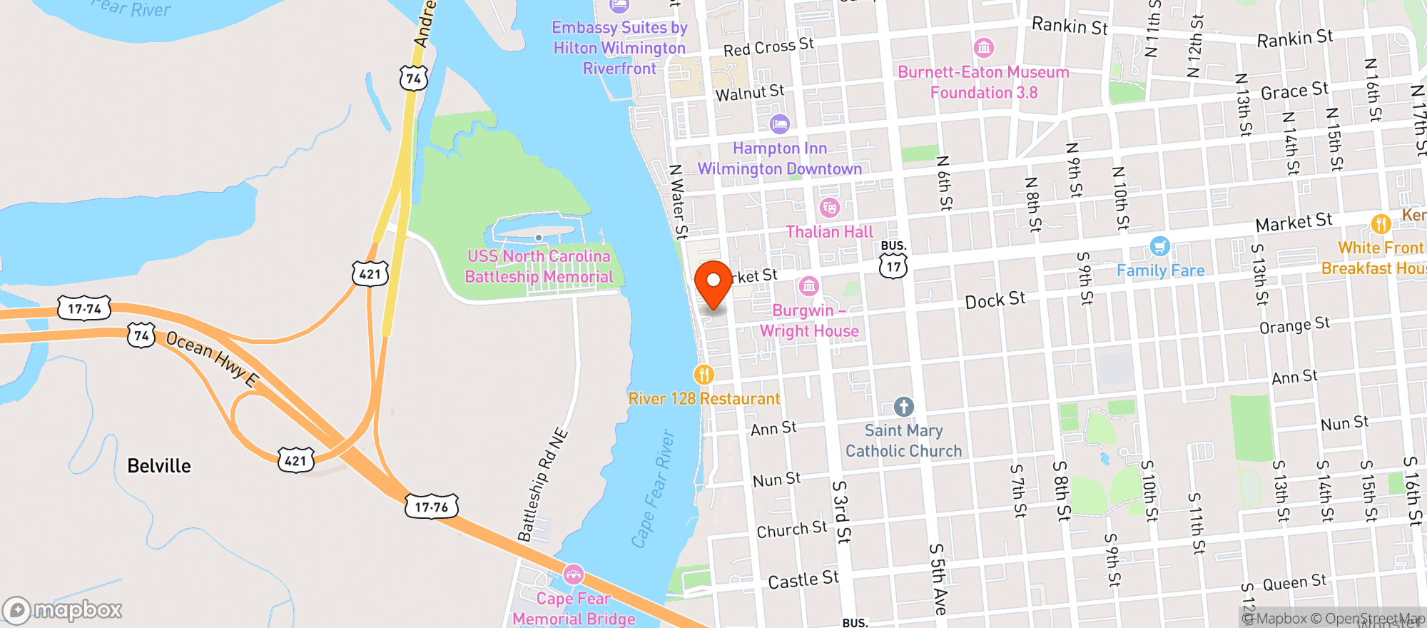 Map showing Ivey