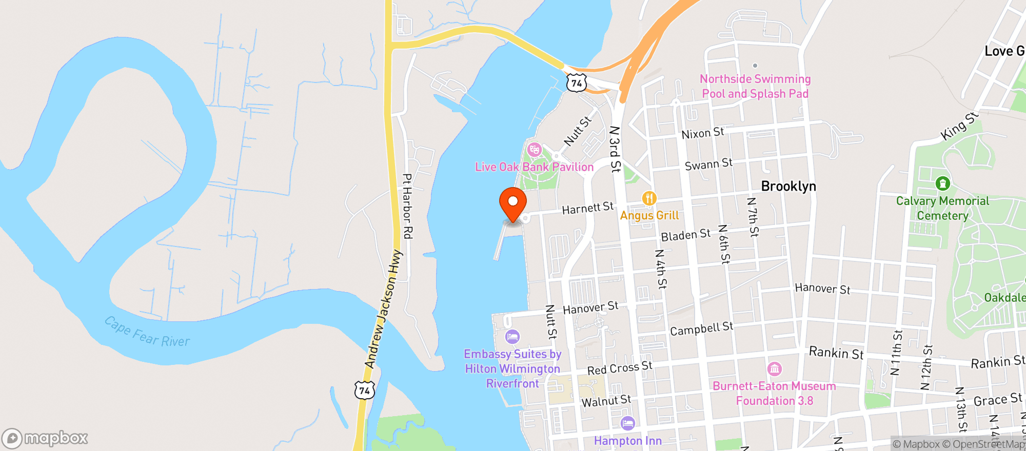 Map showing Tequila Comida And Cantina - Harnet