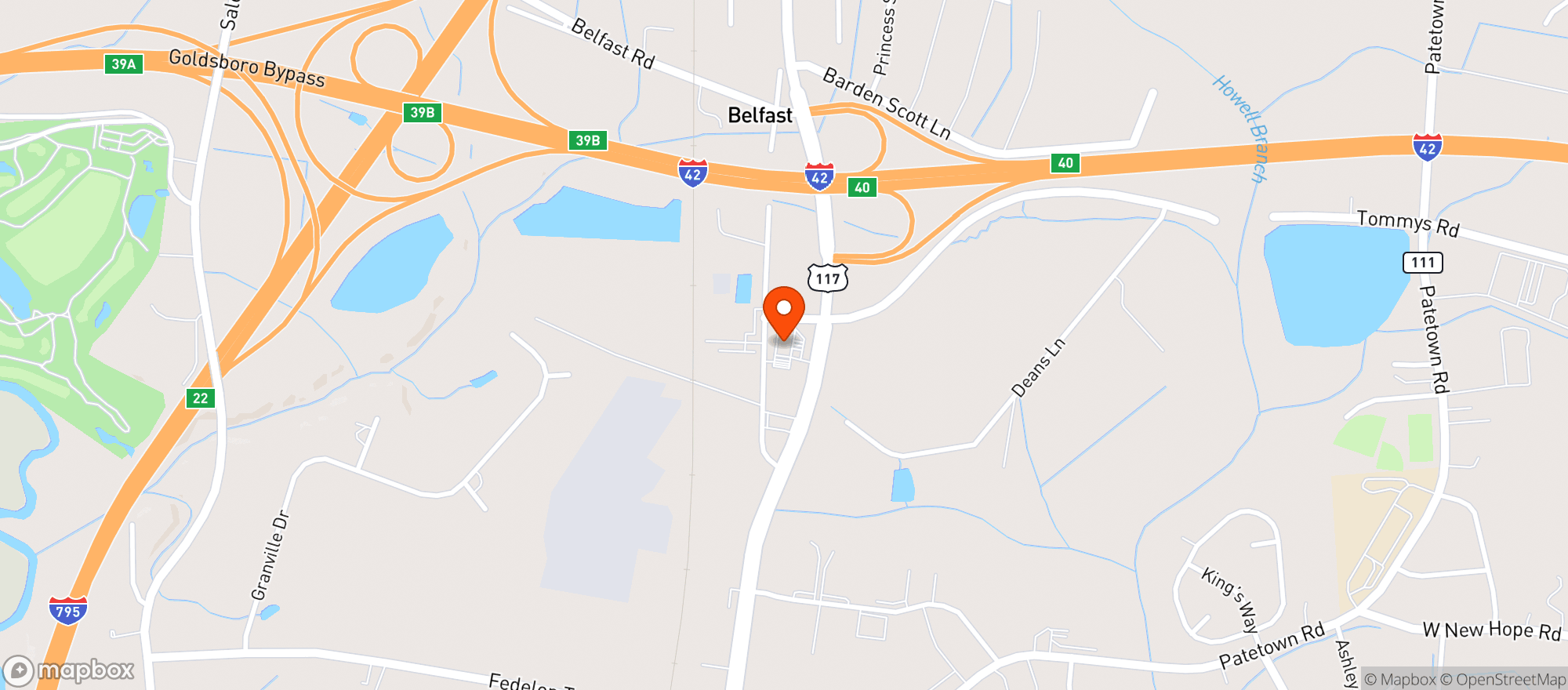 Map showing Circle K #2706788 - N William St Go