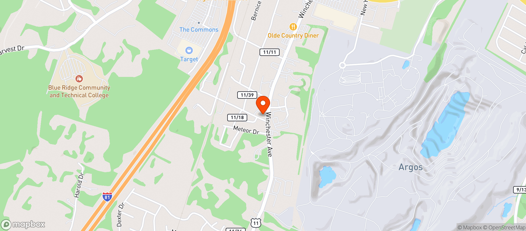 Map showing Smoker Friendly Penn Liq