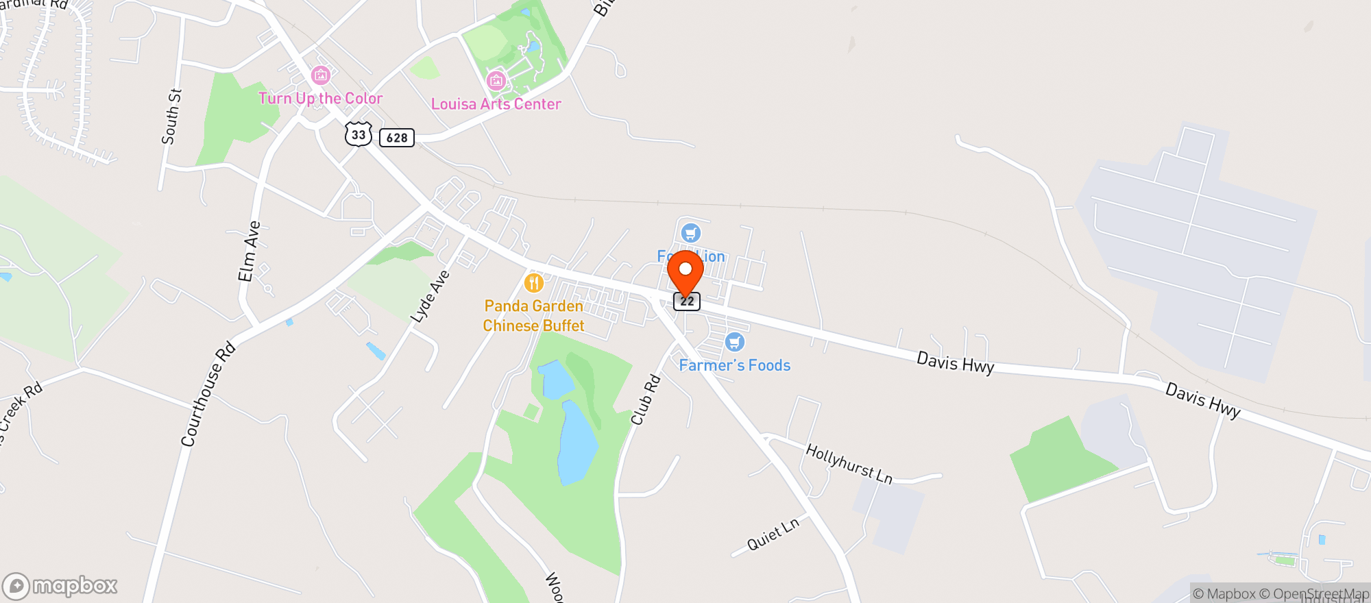 Map showing Food Lion