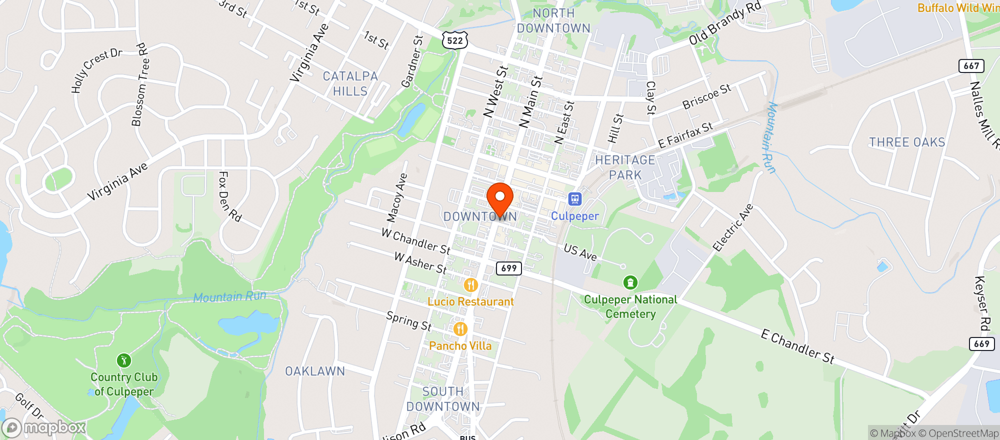 Map showing GRILL 309