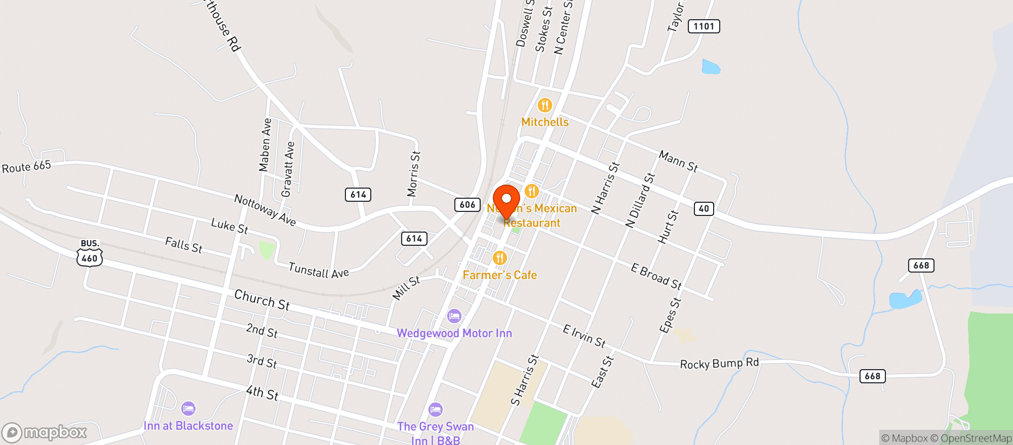 Map showing The Brew House