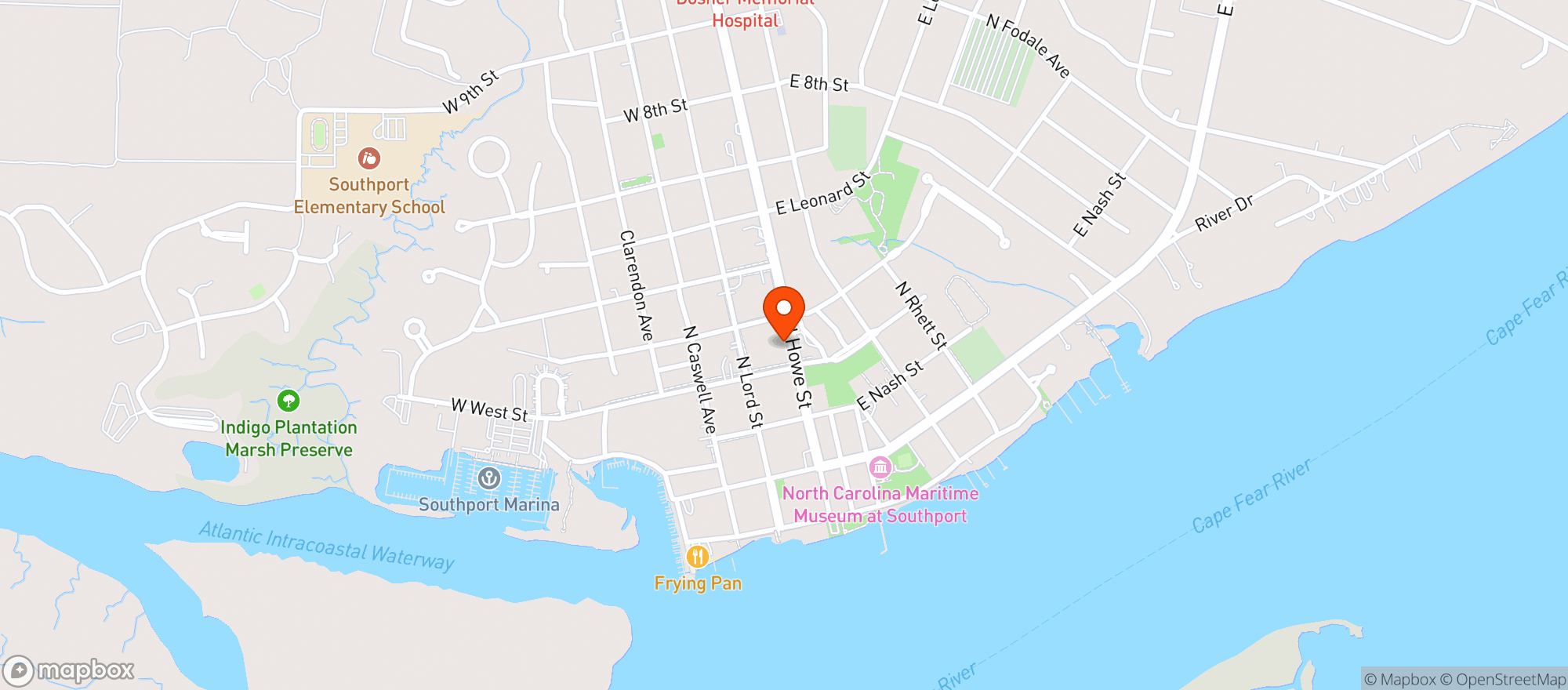 Map showing Haven