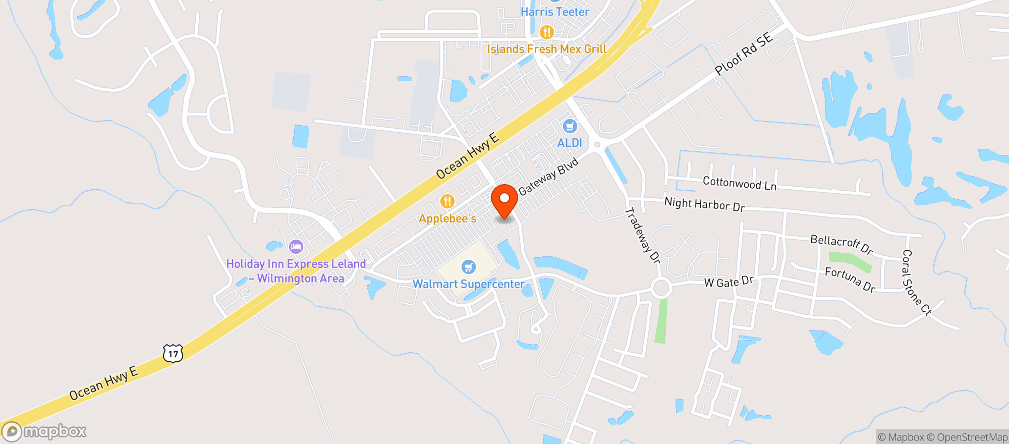 Map showing Gnc