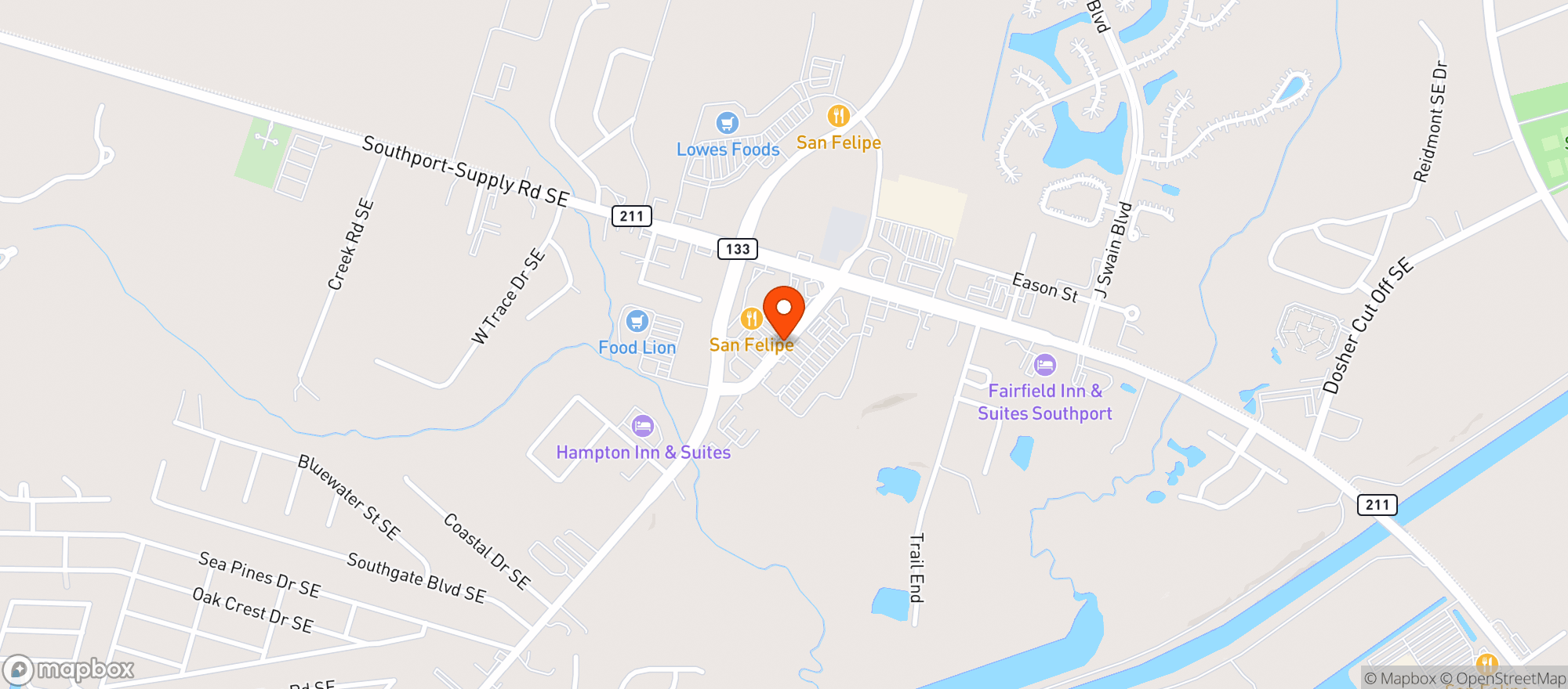 Map showing Back Home Butcher