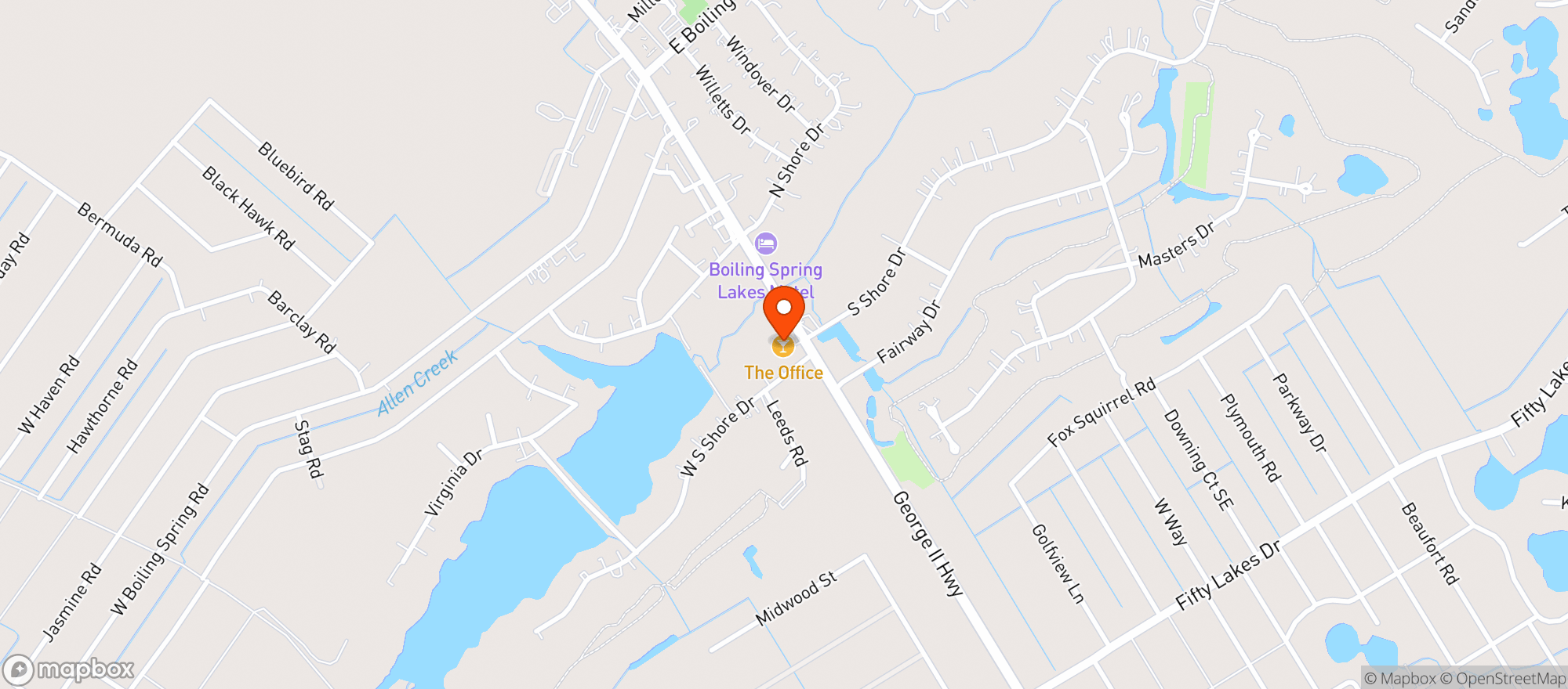 Map showing Office Coffe & Wine Bar