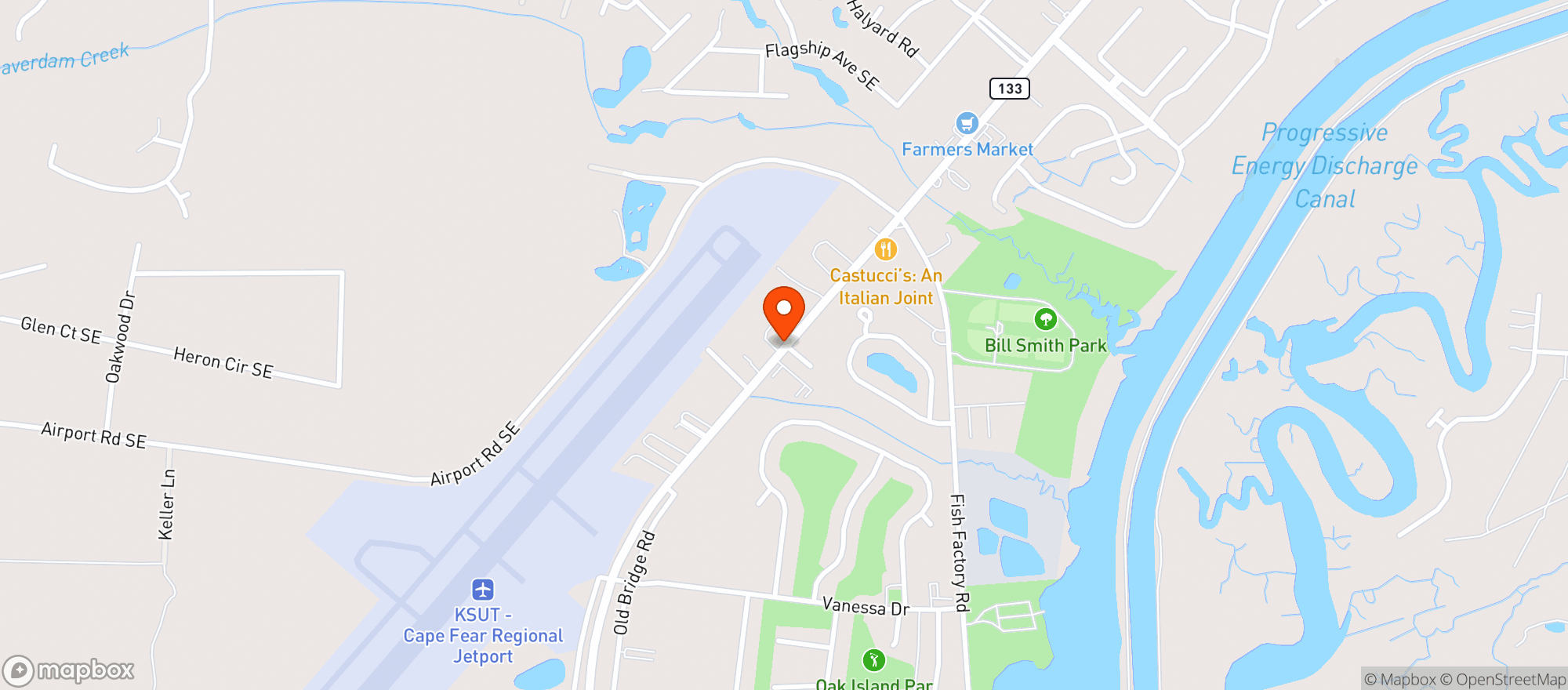 Map showing Moose Lodge