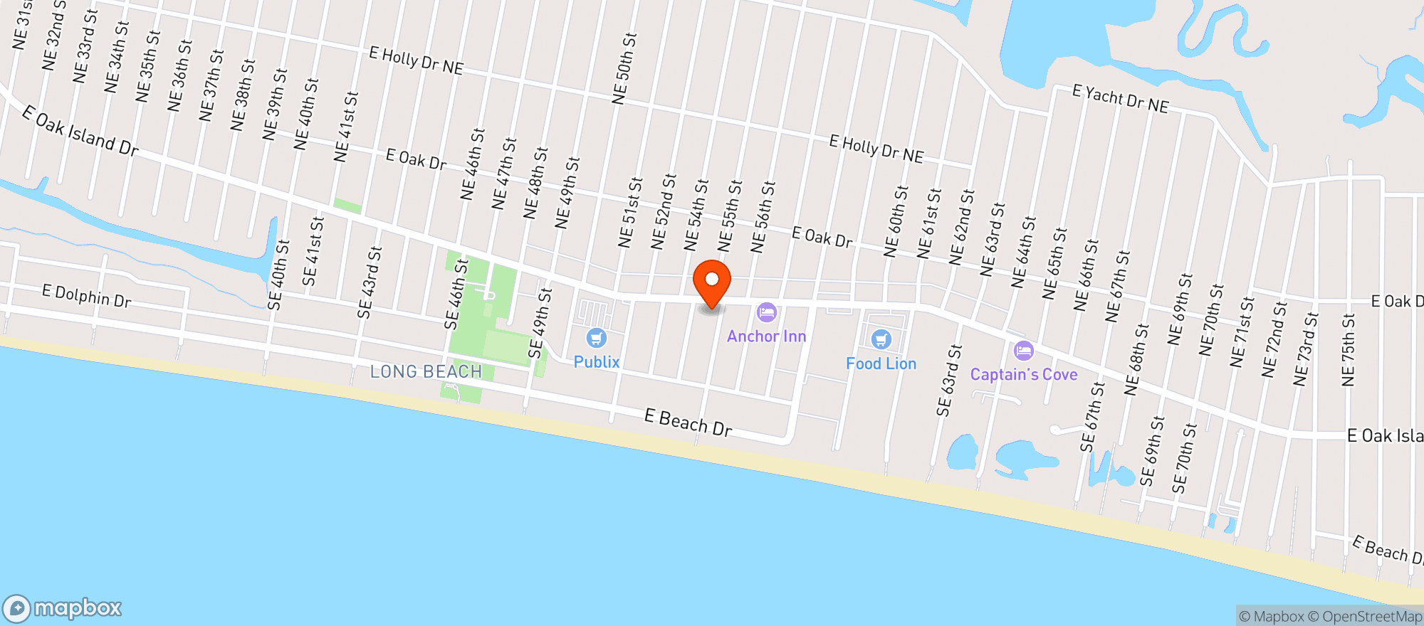 Map showing Pauls Of Oak Island