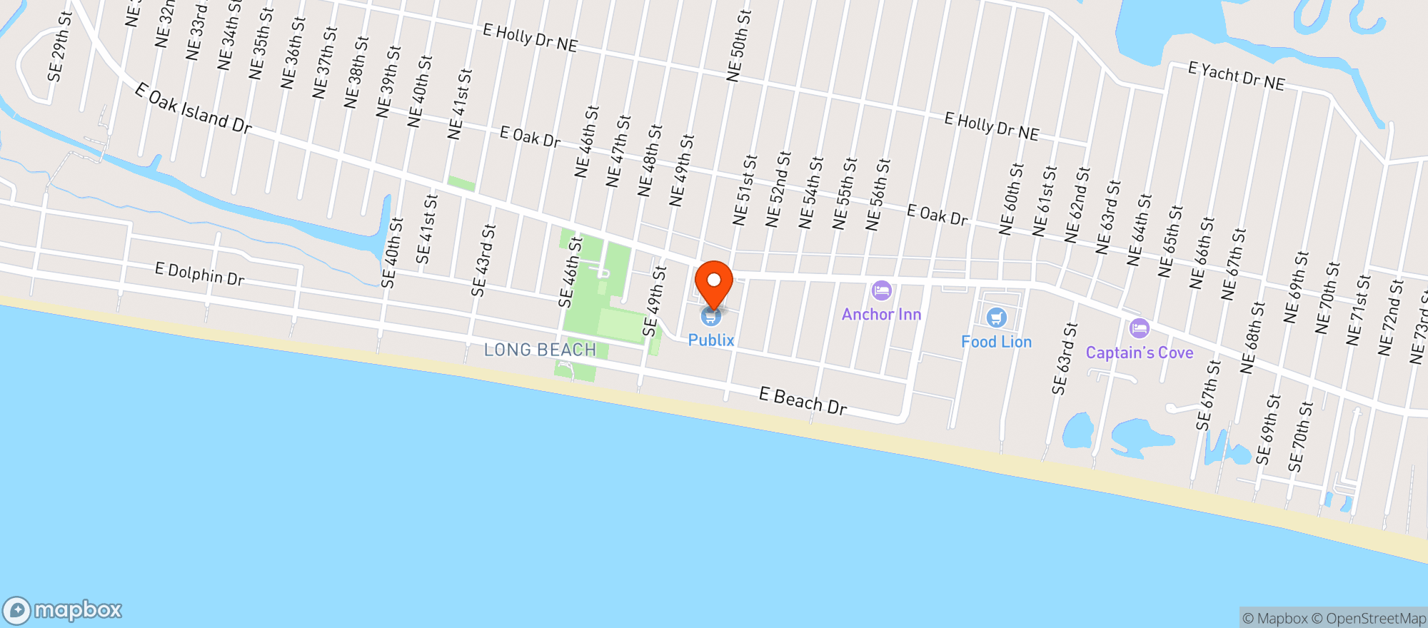 Map showing PUBLIX
