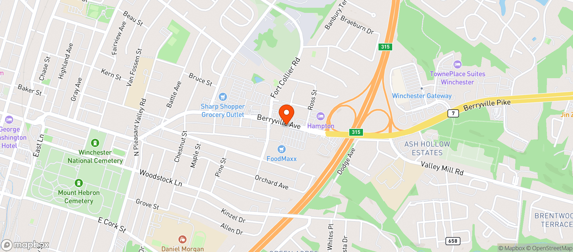 Map showing Food Maxx