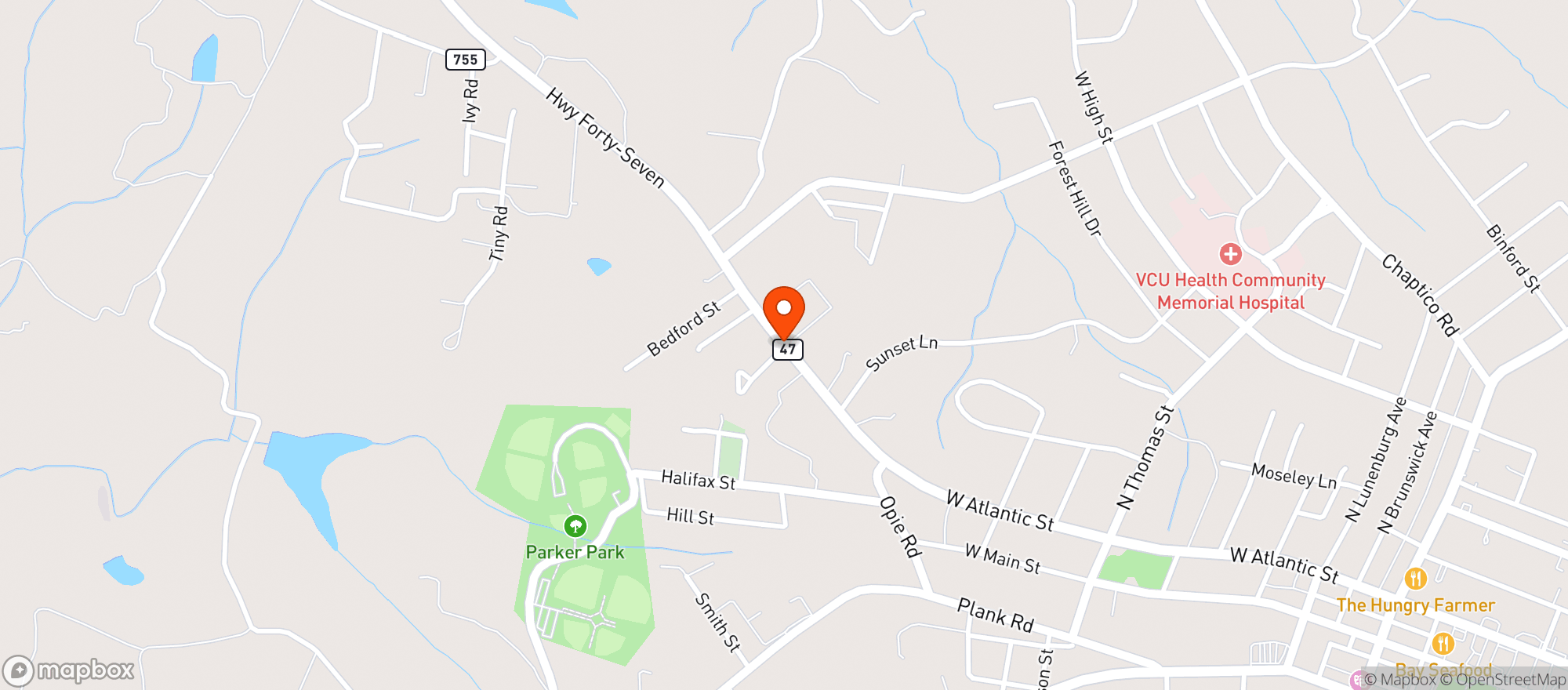 Map showing Food Lion