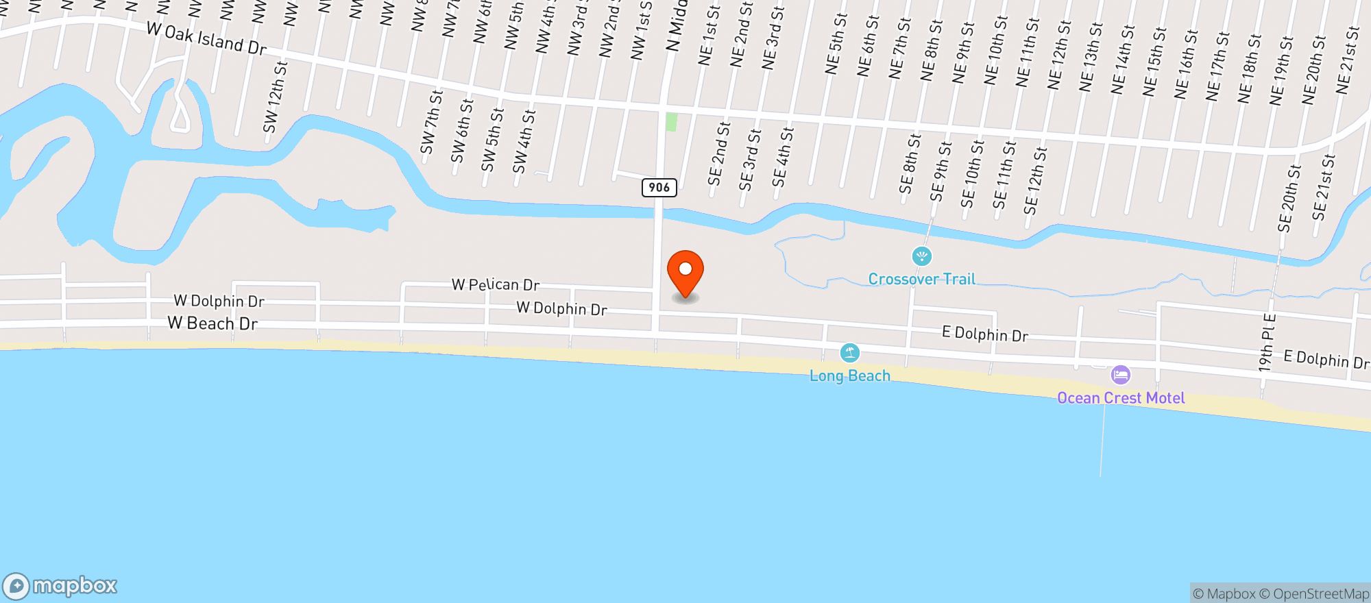 Map showing Elks Oak Island 2769