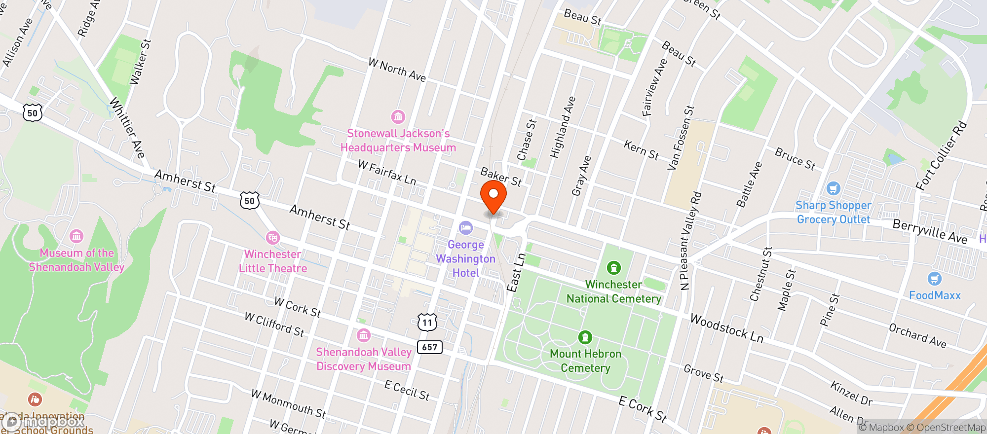 Map showing Chop Stick Cafe